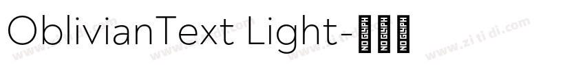 OblivianText Light字体转换